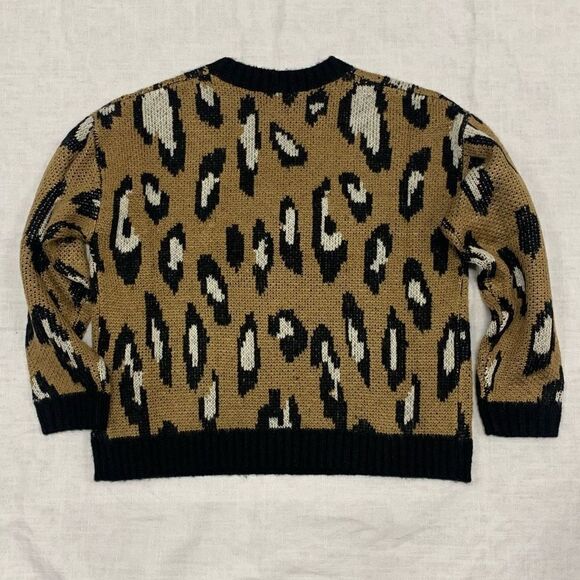 NWT MinkPink Revolve Latifah Intarsia Animal Print Cheetah Sweater Sz XS - Picture 10 of 10